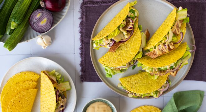 Chicken Tacos with Balsamic Mayonnaise