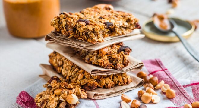 Peanut Butter and Balsamic Cereal Bars​